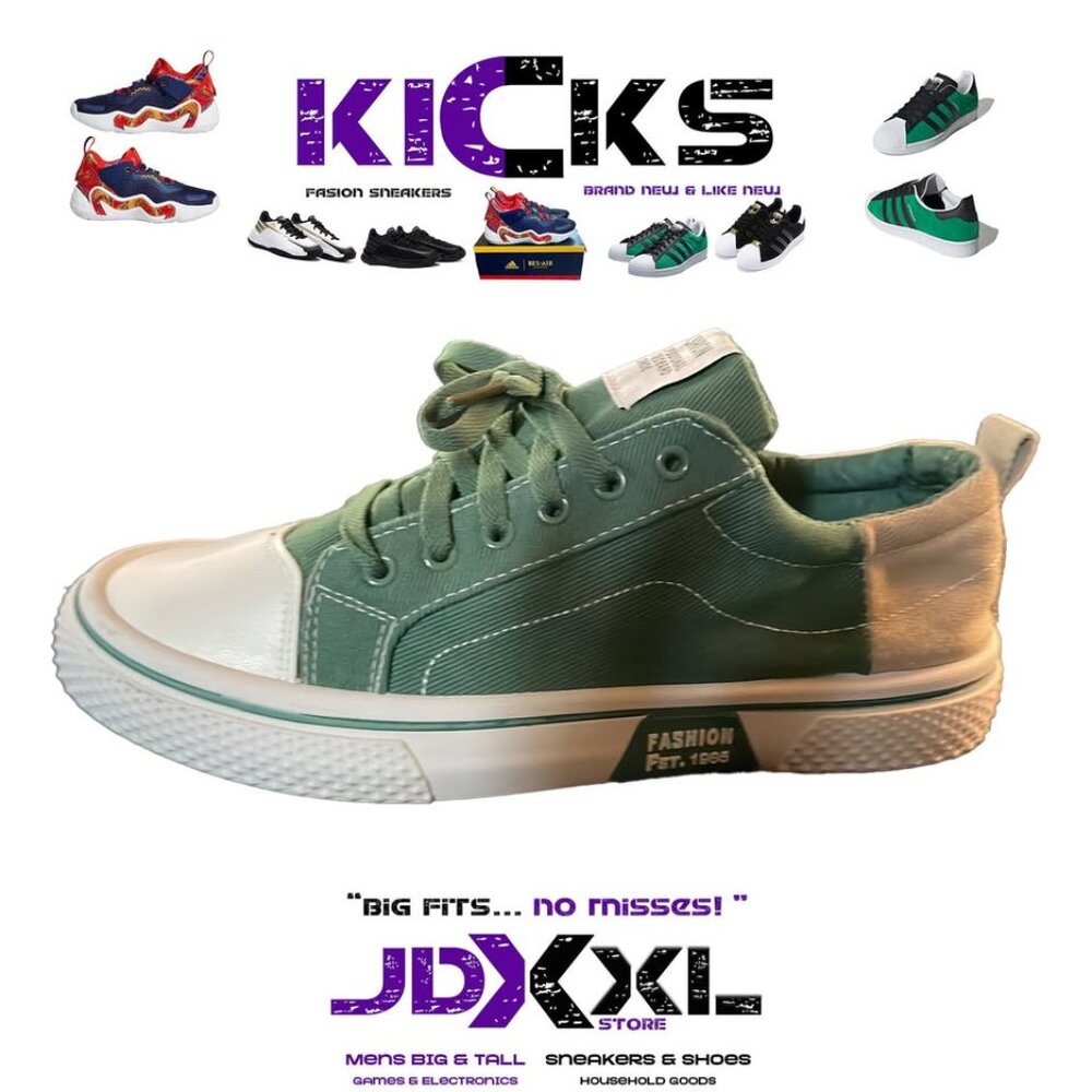 Men's Canvas Sneakers - GREEN